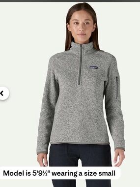 Patagonia Women's Better Sweater 1/4 Zip Pullover Medium